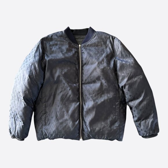 Louis Vuitton Black Monogram Reversible Puffer Jacket - Picture 1 of 8